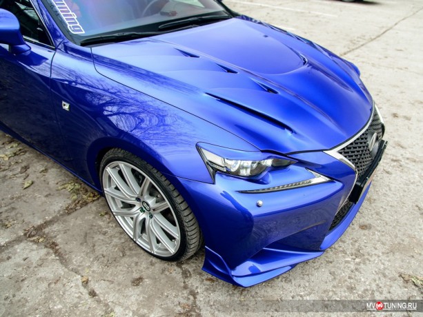 Клыки (накладки) переднего бампера "F-Sport" для Lexus IS III (2013-2016) купить недорого с доставкой в Рязань