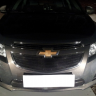 Защита радиатора "Standart" Chevrolet Cruze (2012-2015) верх, чёрная купить недорого с доставкой в Рязань