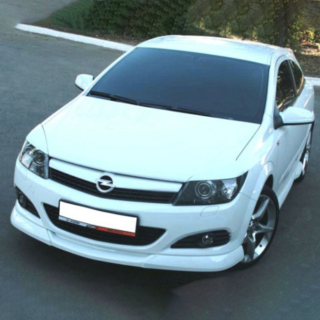 Накладка (юбка) переднего бампера "GT" для Opel Astra H (3D, 5D) купить недорого с доставкой в Рязань