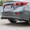 Диффузор заднего бампера var №2 (с килями) для Mazda 3 (2013-н.в.) купить недорого с доставкой в Рязань